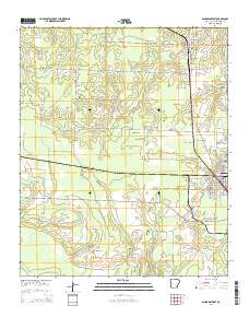 Ashdown West 2014 topographic map thumbnail