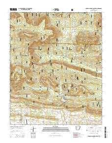 Chickalah Mountain West 2014 topographic map thumbnail