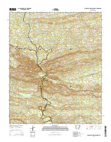 Chalybeate Mountain West 2014 topographic map thumbnail