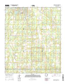 Crossett South 2014 topographic map thumbnail