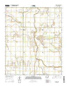 Eudora NW 2014 topographic map thumbnail