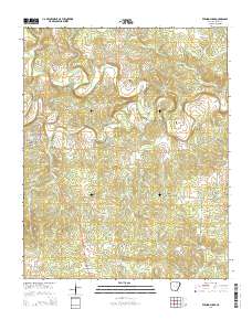 Evening Shade 2014 topographic map thumbnail