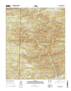 De Queen NW 2014 topographic map thumbnail