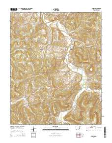 Kingston 2014 topographic map thumbnail