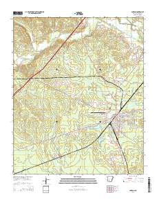 Gurdon 2014 topographic map thumbnail