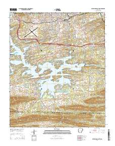 Hot Springs South 2014 topographic map thumbnail