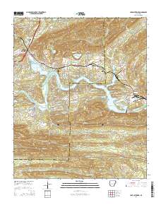 Lake Catherine 2014 topographic map thumbnail