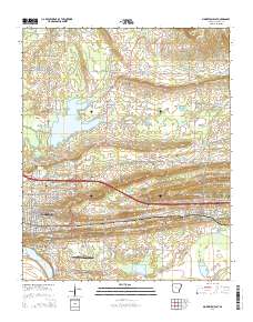 Morrilton East 2014 topographic map thumbnail