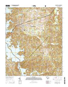 Calhoun Falls 2014 topographic map thumbnail