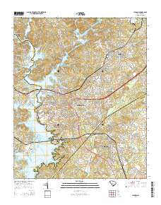 Clemson 2014 topographic map thumbnail