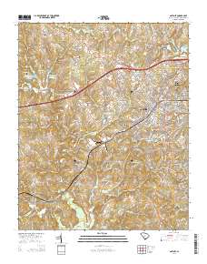 Gaffney 2014 topographic map thumbnail