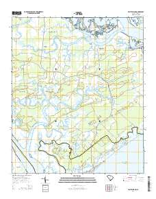 Edisto Island 2014 topographic map thumbnail