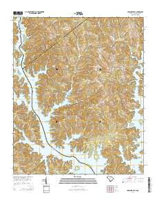 Lowndesville 2014 topographic map thumbnail