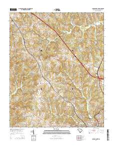 Laurens North 2014 topographic map thumbnail