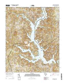 Lake Wylie 2014 topographic map thumbnail