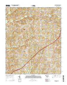 Piercetown 2014 topographic map thumbnail