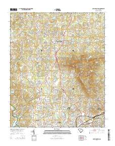 Paris Mountain 2014 topographic map thumbnail