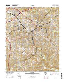 Spartanburg 2014 topographic map thumbnail