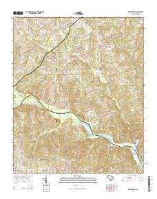 Silverstreet 2014 topographic map thumbnail