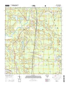 Huger 2014 topographic map thumbnail