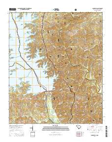 Clarks Hill 2014 topographic map thumbnail