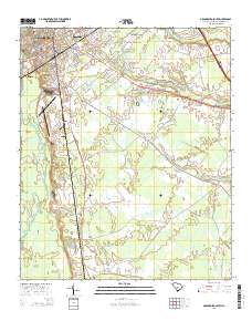 Orangeburg South 2014 topographic map thumbnail