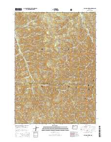 Silica Mountain 2014 topographic map thumbnail