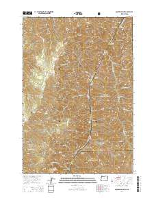 Squirrel Prairie 2014 topographic map thumbnail