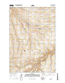 Wasco 2014 topographic map thumbnail