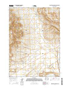 Wagontire Mountain East 2014 topographic map thumbnail