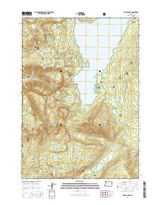 Waldo Lake 2014 topographic map thumbnail