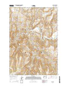 Spray 2014 topographic map thumbnail