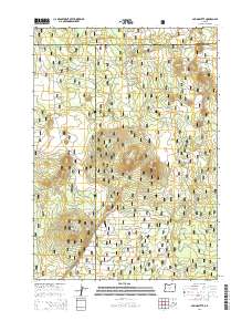 Spring Butte 2014 topographic map preview