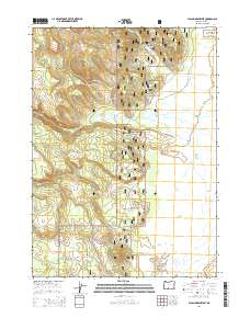 Sycan Marsh West 2014 topographic map thumbnail