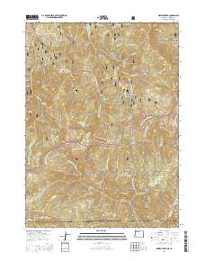 Siskiyou Peak 2014 topographic map thumbnail