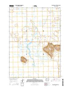 Warm Springs Butte 2014 topographic map thumbnail