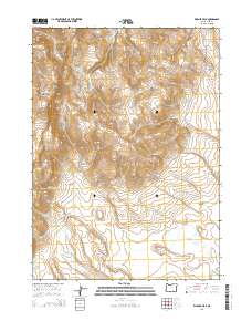 Warner Peak 2014 topographic map thumbnail