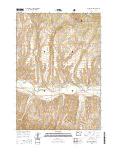 Wolfinger Butte 2014 topographic map thumbnail