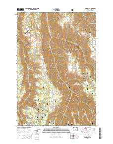 Wood Butte 2014 topographic map thumbnail