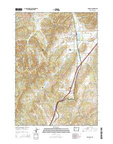 Yoncalla 2014 topographic map thumbnail