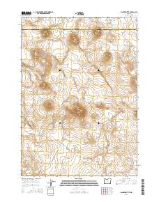 Walker Butte 2014 topographic map thumbnail