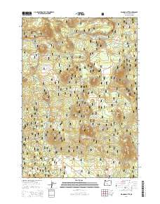Wanoga Butte 2014 topographic map thumbnail
