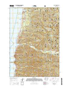 Yachats 2014 topographic map thumbnail