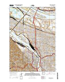 Portland 2014 topographic map thumbnail