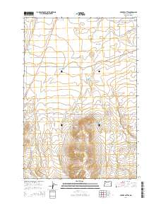 Service Buttes 2014 topographic map thumbnail