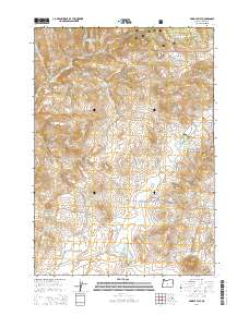 Pringle Flat 2014 topographic map thumbnail