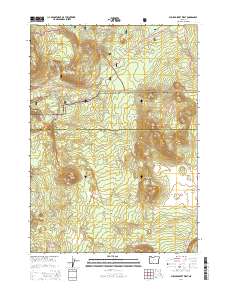 Pumice Desert West 2014 topographic map thumbnail
