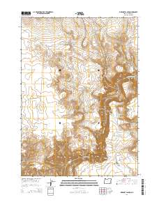 Rinehart Canyon 2014 topographic map thumbnail