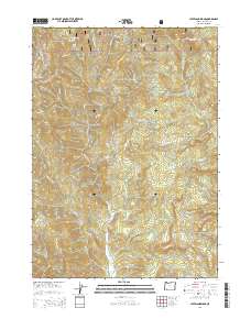 Cleveland Ridge 2014 topographic map thumbnail