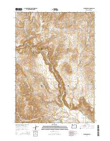 Becker Creek 2014 topographic map thumbnail
